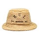 This is a practical bucket hats for women,A fashionable and warm lambskin woolen hat.A simple and elegant embroidered logo.The warm and comfortable fabric brings you a pleasant experience in autumn and winter.